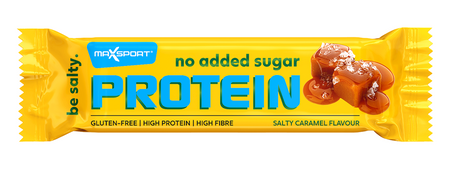 Barretta proteica al caramello salato in cioccolato al latte senza zuccheri aggiunti senza glutine 40g - MaxSport