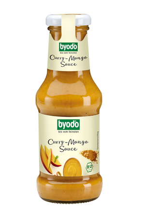 Salsa al curry e mango senza glutine BIO 250 ml