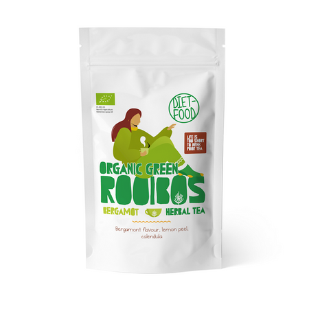 Tè rooibos verde al bergamotto BIOLOGICO 100 g – Diet-Food