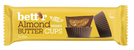 Praline con ripieno di crema di mandorle bio (3 x 13 g) 39 g - Bett'R