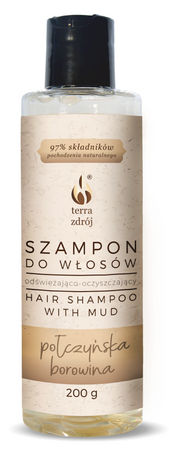 Shampoo rinfrescante e detergente per capelli 200 g - Terra Zdrój (serie fango)