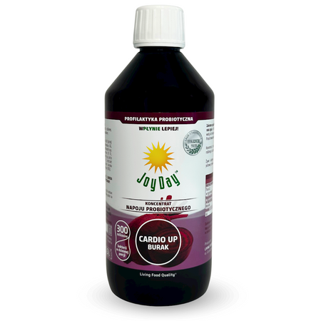 Concentrato di bevanda probiotica Cardio Up alla barbabietola biologico senza glutine 500 ml – Joy Day