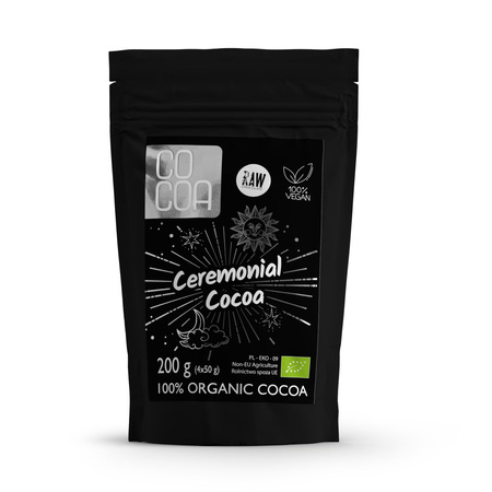 Cacao cerimoniale Biologico (4 x 50 g) 200 g – Cacao