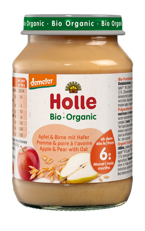 Mela-Pera con Avena Senza Zuccheri Aggiunti Bio 190 g – Holle
