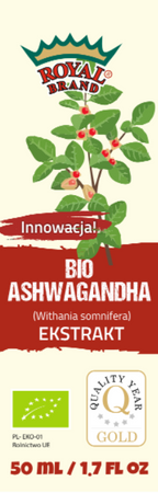 Estratto di Ashwagandha in gocce integratore alimentare bio 50 ml - Royal Brand