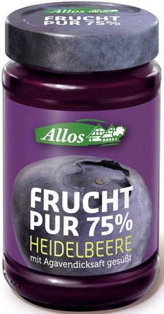 Mousse di mirtilli (75% frutta) Biologico 250 g – Allos