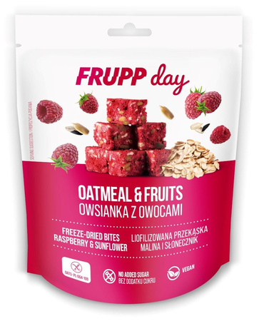 Cubetti d'avena Frupp day lampone - girasole senza glutine 25 g - Celiko