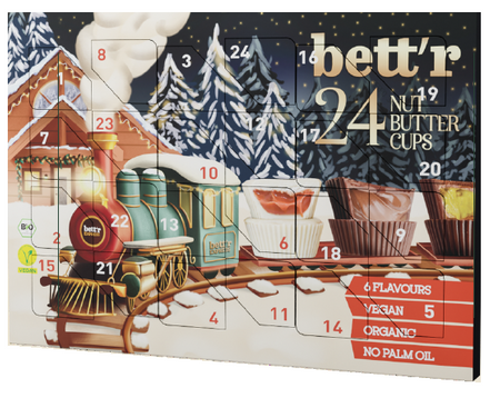 Calendario dell'Avvento: Miscela di praline BIO (24 x 13 g) 312 g - BETT'R