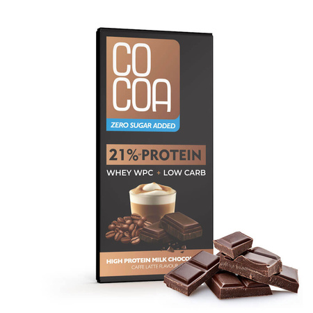 Latte proteico al cioccolato con proteine WPC senza zuccheri aggiunti 65 g - Cacao