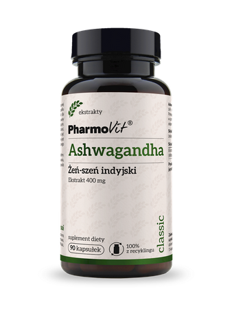 Estratto di Ashwagandha (400 mg) integratore alimentare 90 capsule - Pharmovit