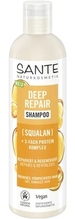 Shampoo rigenerante per capelli secchi e danneggiati con squalano e complesso proteico ECO 250 ml - Sante Naturkosmetik