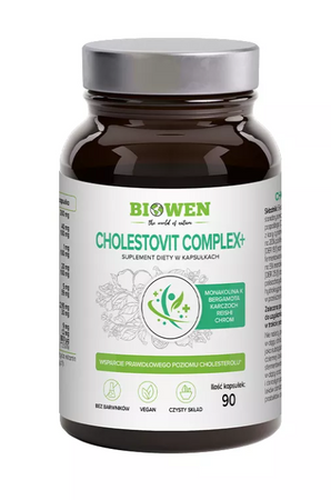 Capsule per livelli normali di colesterolo - Cholestovit Complex+ integratore alimentare 90 pz. - Canapa Biowen