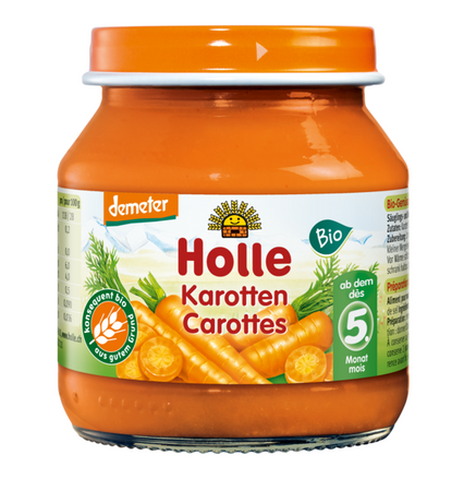 Purea di carote senza glutine da 5 mesi Demeter BIO 125 g (barattolo) - Holle