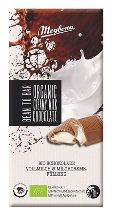 Cioccolato al latte con ripieno al latte bio 100 g