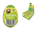 Uovo a sorpresa di cioccolato del commercio equo e solidale senza glutine bio 20g - TODDIDOO