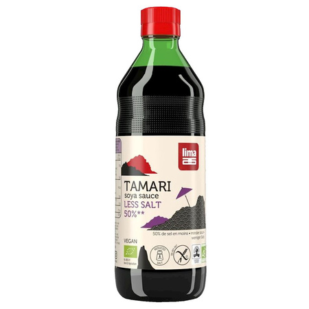 Salsa di soia tamari 50% meno sale senza glutine bio 250 ml