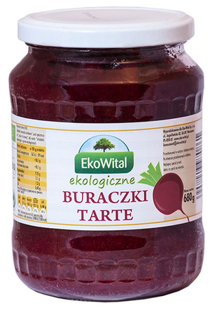 Barbabietola grattugiata bio 680 g