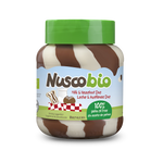 Crema duo nocciola, cacao e latte Biologico 400 g – Nuscobio