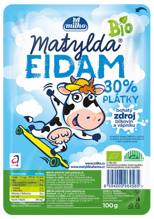Formaggio Edam a fette 30% grassi Biologico 100 g - Matylda