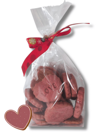 Biscotti cuoricini alla rosa 150 g – New Mountain