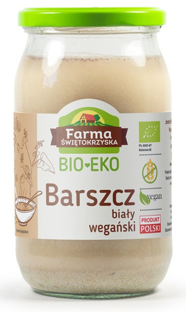 Borscht bianco su lievito madre di grano saraceno senza glutine bio 720 ml (barattolo) - Farma Świętokrzyska