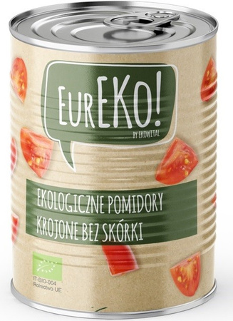 SET 12 x Pomodori pelati tagliati BIO 400 g/ 240 g