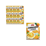 SET 25 x Gelatina senza glutine Celiko al gusto di ananas e arancia con agar 45 g