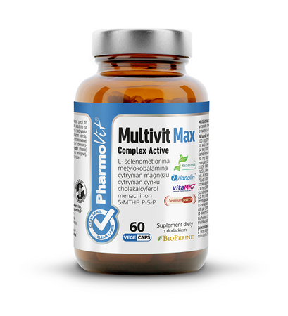 Integratore alimentare multivitaminico 60 capsule 35,42 g (etichetta pulita) - Pharmovit