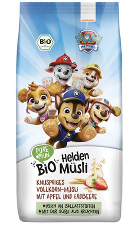 Muesli integrale mela e fragola Psi Patrol Biologico 375 g – Pure & Fun