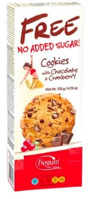 Biscotti al mirtillo rosso senza zucchero 135 g