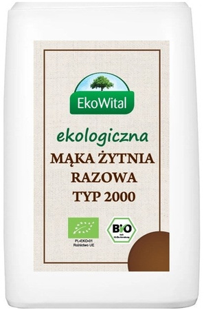 Farina di segale integrale tipo 2000 Biologico 1 kg – Ekowital