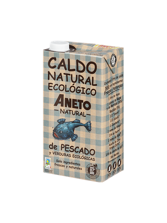 Brodo di pesce liquido senza glutine con verdure biologiche 1 l - Aneto Natural