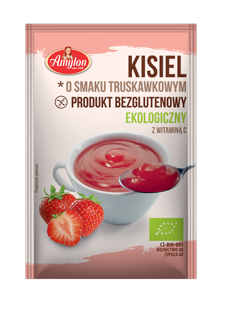 Gelatina senza glutine al gusto di fragola bio 30 g