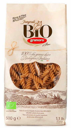 Pasta fusilli integrale bio 500 g
