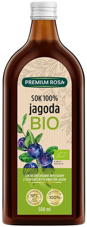 Succo di mirtillo 100% Biologico 500 ml – Premium Rosa
