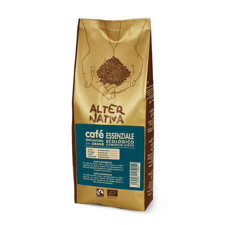Caffè in grani Arabica/Robusta essenziale Fair Trade senza glutine BIO 500 g – Alternativia