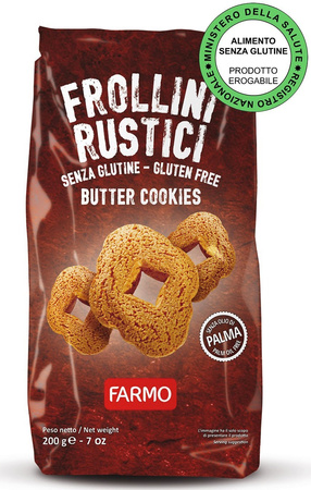 Biscotti al burro senza glutine 200 g – Farmo