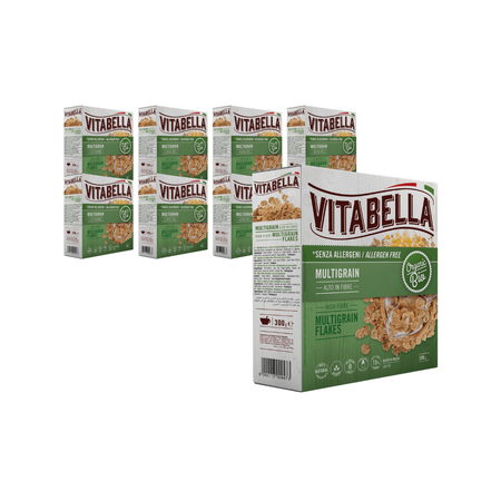 SET 8 x Fiocchi di riso e mais senza glutine bio 300 g