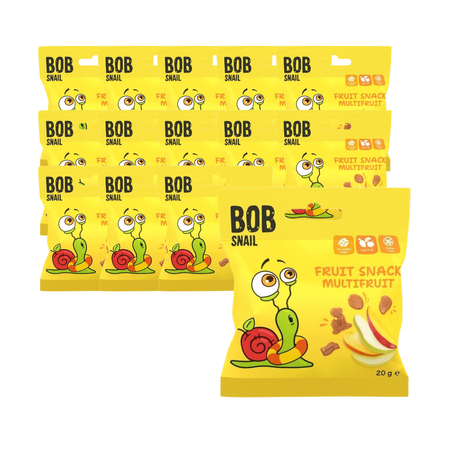 SET 14 x Snack multi-frutta 20g - Bob Snail