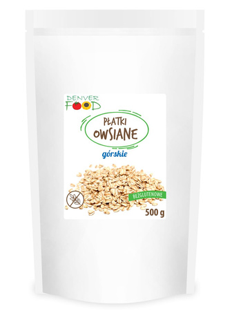 Fiocchi d'avena di montagna senza glutine 500 g - Denver Food
