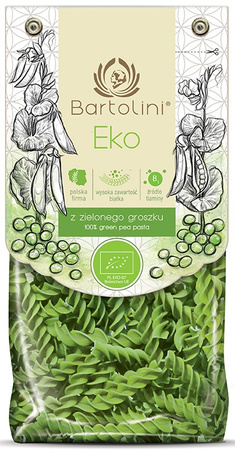 Pasta (di piselli verdi) media bio 250 g - Bartolini
