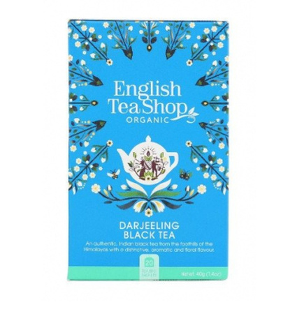 Tè nero Darjeeling (20 x 2) biologico 40 g – English Tea Shop