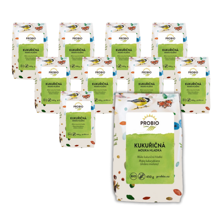 SET 10 x Farina di mais senza glutine bio 450 g - Probio