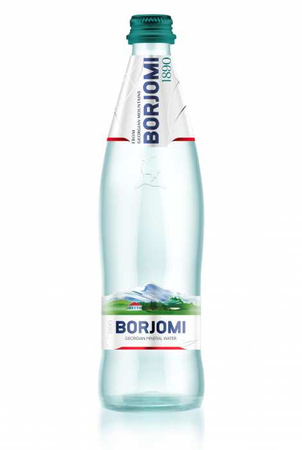 SET 12 x Acqua minerale frizzante 500 ml (bicchiere) - Borjomi