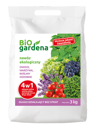 Concime per frutta, verdura e piante ornamentali 4 in 1 Ecologico 3 kg – Biogardena