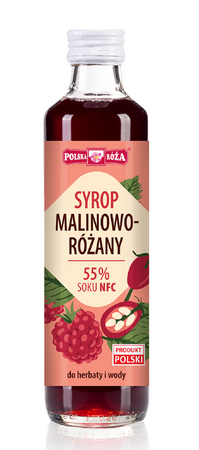 Sciroppo di lampone e rosa 250 ml – Polska Róża