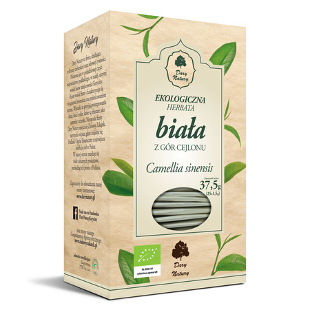 Tè bianco di Ceylon bio (25 x 1,5 g) 37,5 g