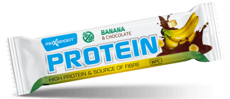 Barretta proteica wpi banana in cioccolato al latte senza glutine 50g - Maxsport