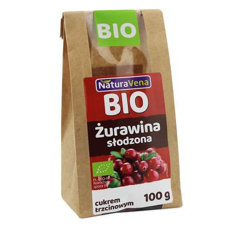 Mirtilli rossi dolcificati con zucchero di canna bio 100 g - Naturavena