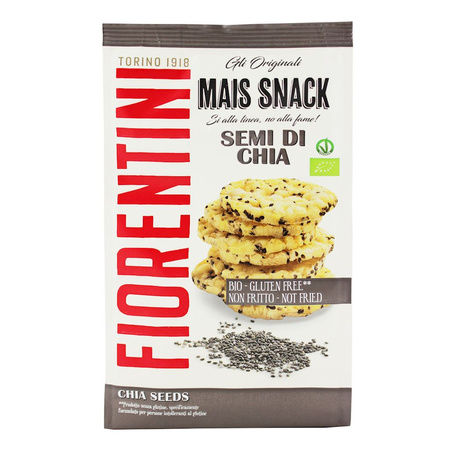Gallette di mais con chia senza glutine, Biologico 50 g – Fiorentini